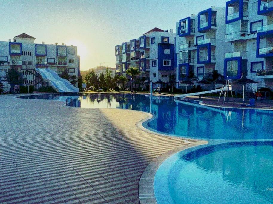 Superbe Appartement Au Centre De Cabo Negro En Residence Avec Piscines Et Tobogan Экстерьер фото